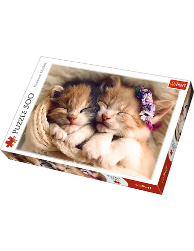 VV-37271,Puzzle Trefl 500 Pisicute Somnoroase