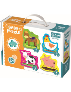 VV-36070,Puzzle Trefl Baby Clasic Animale La Ferma 18 Piese