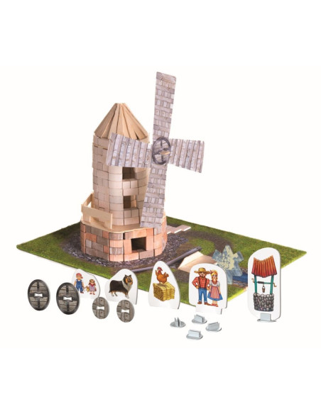 VV-60968,Brick Trick Moara De Vant Din Caramidute Ceramice