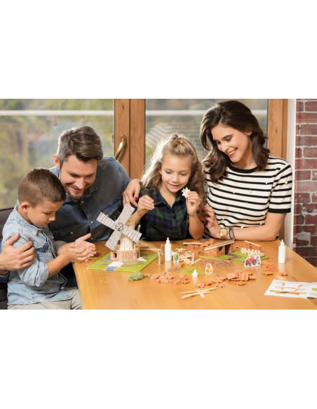 VV-60968,Brick Trick Moara De Vant Din Caramidute Ceramice