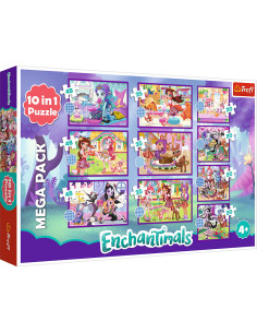 VV-90384,Puzzle Trefl 10in1 Enchantimals - Fetele Uimitoare