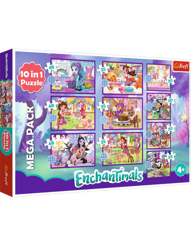 VV-90384,Puzzle Trefl 10in1 Enchantimals - Fetele Uimitoare