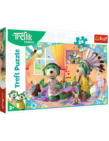 VV-14319,Puzzle Trefl 24 Maxi Treflik Familia Fericita