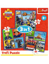 VV-34868,Puzzle Trefl 3in1 Pompierul Sam O Zi Din Viata Pompierilor