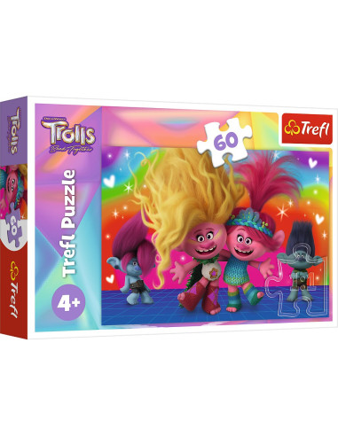 VV-17386,Puzzle Trefl 60 Trolii Prietenosi