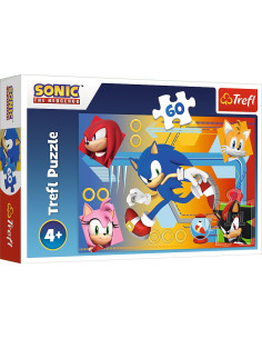 VV-17387,Puzzle Trefl 60 Sonic In Actiune