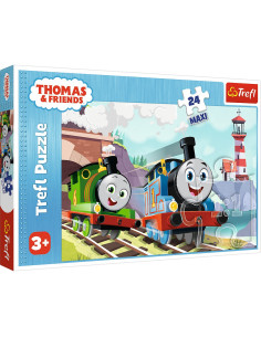 VV-14354,Puzzle Trefl 24 Maxi Thomas Tom Si Percy Pe Linii