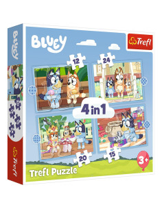 VV-34637,Puzzle Trefl 4in1 Bluey Si Lumea Ei