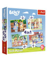 VV-34637,Puzzle Trefl 4in1 Bluey Si Lumea Ei