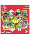 VV-34647,Puzzle Trefl 4in1 Cocomelon Prezentarea Familiei