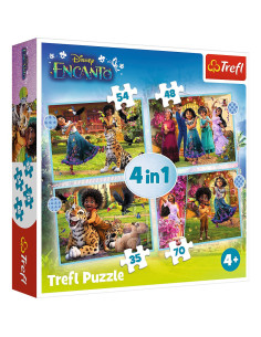 VV-34615,Puzzle Trefl 4in1 Encanto Lumea Magica