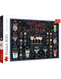 VV-37452,Puzzle Trefl 500 Meniul De Cocktailuri