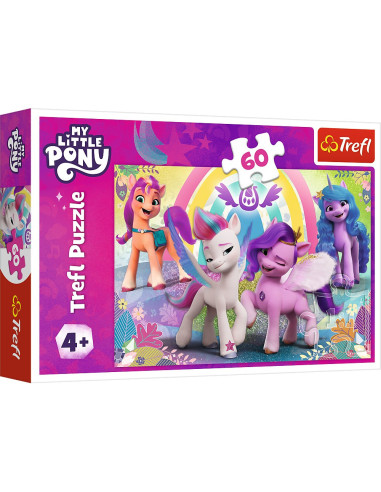 VV-17390,Puzzle Trefl 60 My Little Pony In Lumea Prieteniilor