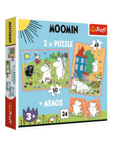 VV-93054,Puzzle Trefl 2in1 Memo Moomin