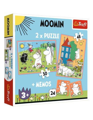 VV-93054,Puzzle Trefl 2in1 Memo Moomin