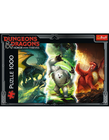 VV-10763,Puzzle Trefl 1000 Dungeons Dragons Legendere Misterioase