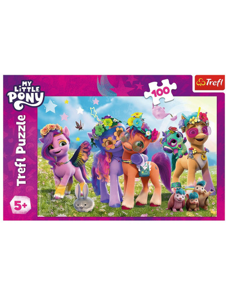 VV-16463,Puzzle Trefl 100 My Little Pony Poneii Amuzanti