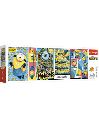 VV-29049,Puzzle Trefl 1000 Panorama Minionii