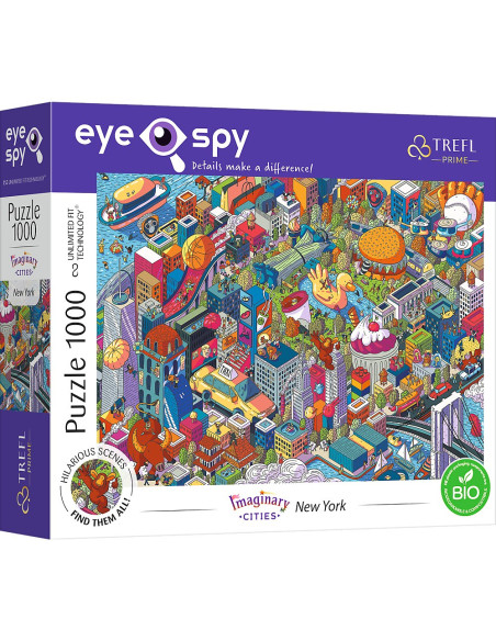 VV-10708,Puzzle Trefl 1000 Uft Eye Spy New York