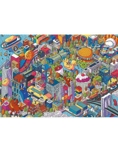 VV-10708,Puzzle Trefl 1000 Uft Eye Spy New York