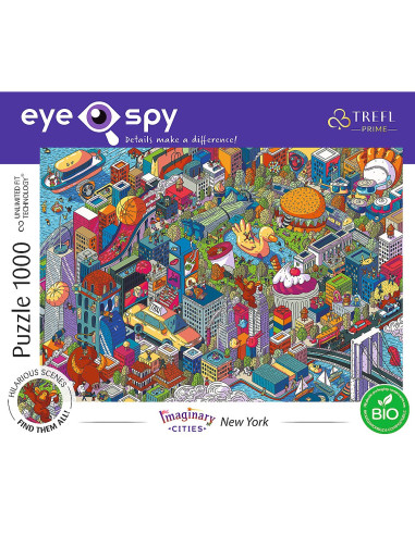 VV-10708,Puzzle Trefl 1000 Uft Eye Spy New York