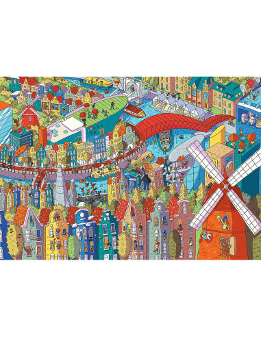 VV-10710,Puzzle Trefl 1000 Uft Eye Spy Amsterdam