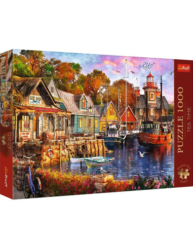 VV-10796,Puzzle Trefl 1000 Premium Plus Tea Time Portul Minunat