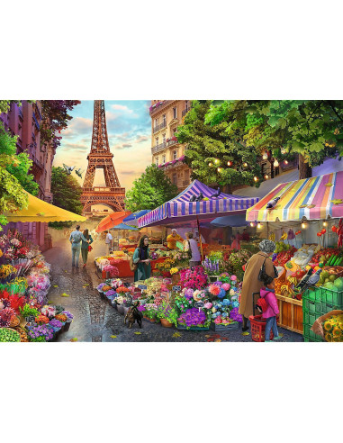 VV-10799,Puzzle Trefl 1000 Premium Plus Tea Time Piata De Flori