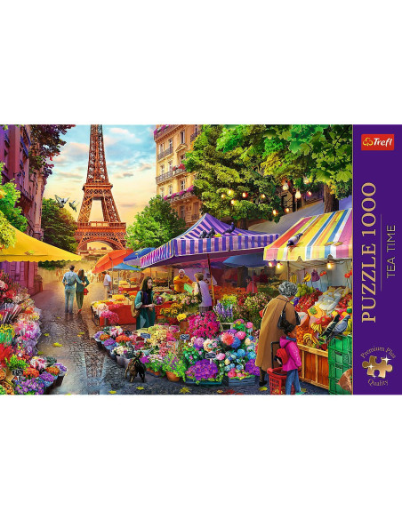 VV-10799,Puzzle Trefl 1000 Premium Plus Tea Time Piata De Flori