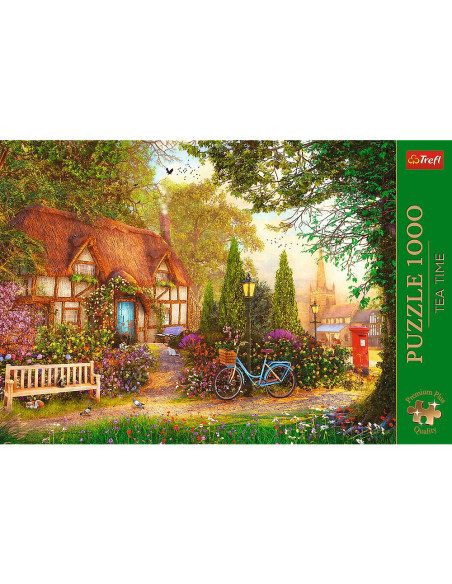 VV-10803,Puzzle Trefl 1000 Premium Plus Tea Time Cabana Cu Stuf