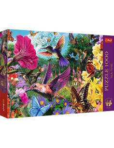 VV-10806,Puzzle Trefl 1000 Premium Plus Tea Time Gradina Cu Colibri