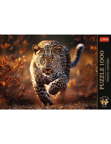 VV-10818,Puzzle Trefl 1000 Premium Plus Photo Odyssey Leopard