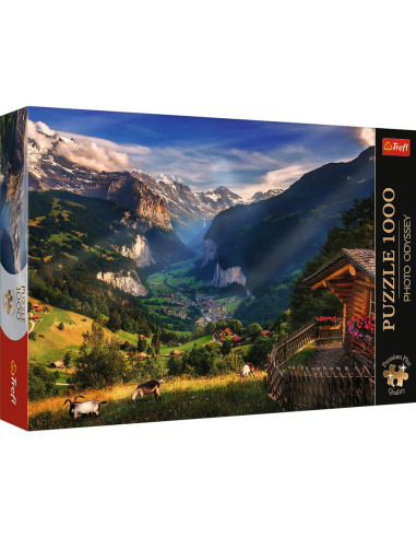 VV-10821,Puzzle Trefl 1000 Premium Plus Photo Odyssey Valea Lauterbrunnen Elvetia