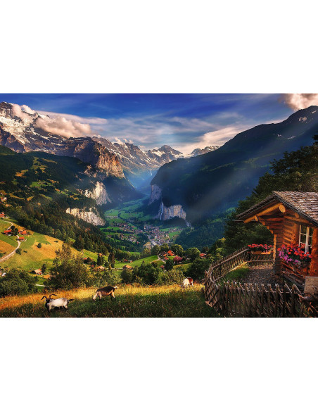 VV-10821,Puzzle Trefl 1000 Premium Plus Photo Odyssey Valea Lauterbrunnen Elvetia