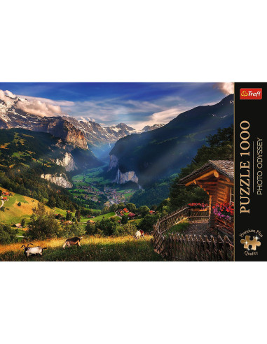 VV-10821,Puzzle Trefl 1000 Premium Plus Photo Odyssey Valea Lauterbrunnen Elvetia