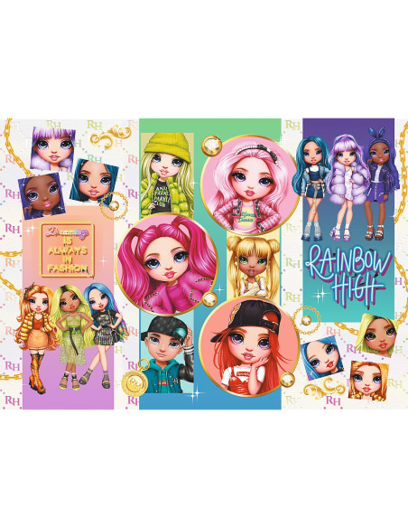 VV-13289,Puzzle Trefl 200 Rainbowhigh Papusile
