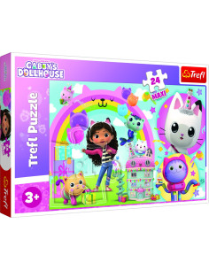 VV-14353,Puzzle Trefl 24 Maxi Gabbys Dollhouse Casa Lui Gabby