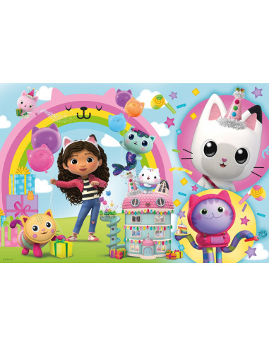 VV-14353,Puzzle Trefl 24 Maxi Gabbys Dollhouse Casa Lui Gabby