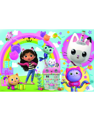 VV-14353,Puzzle Trefl 24 Maxi Gabbys Dollhouse Casa Lui Gabby