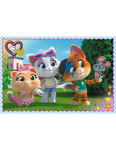 VV-17378,Puzzle Trefl 60 44 Pisici Jocul Pisicilor