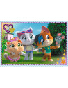 VV-17378,Puzzle Trefl 60 44 Pisici Jocul Pisicilor