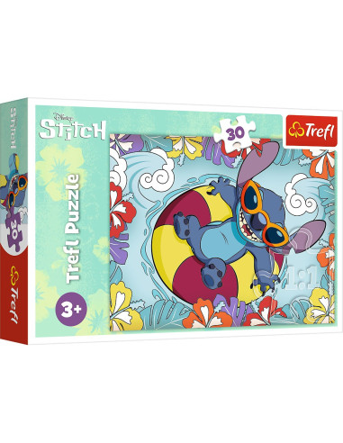 VV-18305,Puzzle Trefl 30 Stitch In Vacanta