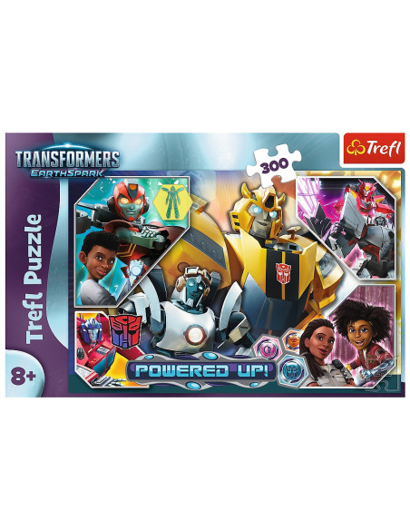 VV-23024,Puzzle Trefl 300 Transformers In Lumea Robotilor