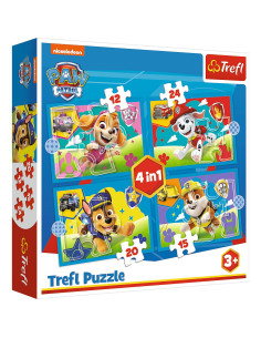 VV-34628,Puzzle Trefl 4in1 Patrula Catelusilor Echipa