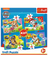 VV-34628,Puzzle Trefl 4in1 Patrula Catelusilor Echipa