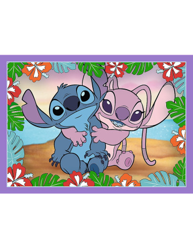 VV-34633,Puzzle Trefl 4in1 Stitch Ziua Fermecata