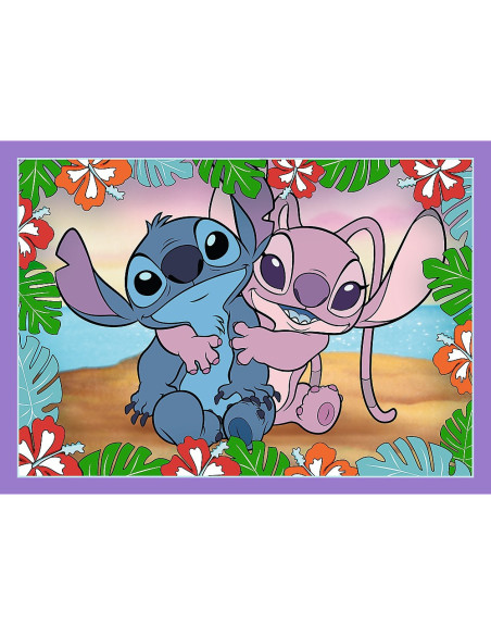 VV-34633,Puzzle Trefl 4in1 Stitch Ziua Fermecata