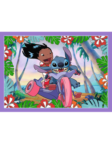 VV-34633,Puzzle Trefl 4in1 Stitch Ziua Fermecata