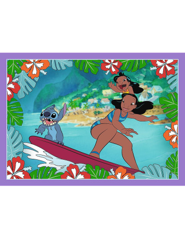 VV-34633,Puzzle Trefl 4in1 Stitch Ziua Fermecata