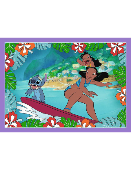 VV-34633,Puzzle Trefl 4in1 Stitch Ziua Fermecata